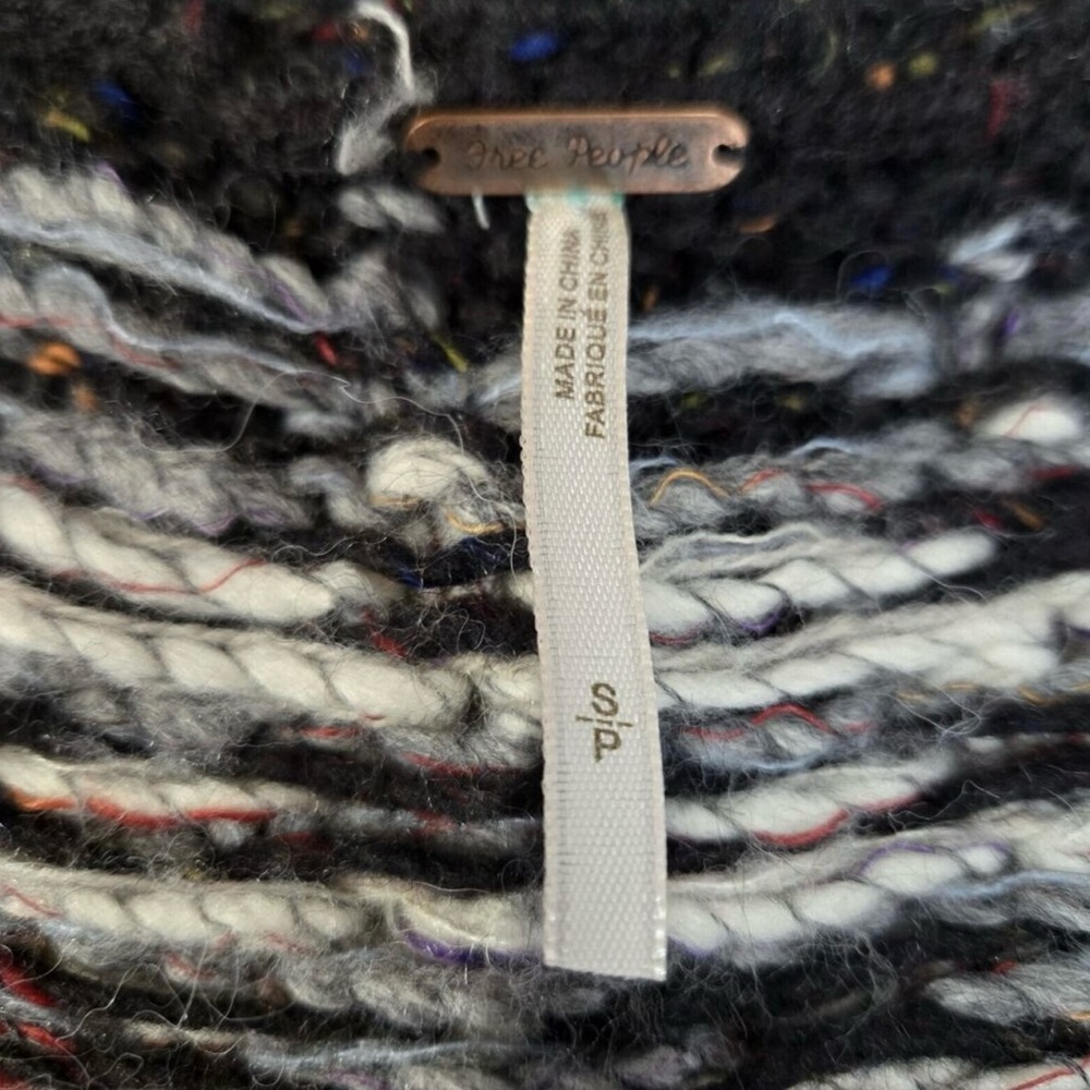 Free People Black and White Knit Sweater - Picture 6 of 9